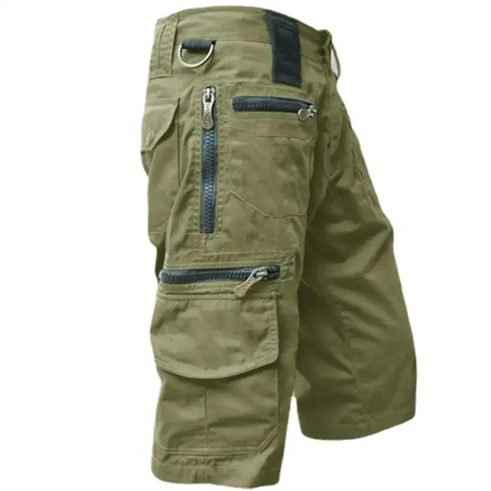 Pantalones cortos hombre short de Jogging pour hommes couleur unie multi-poches été décontracté short Cargo droit hommes Shorts