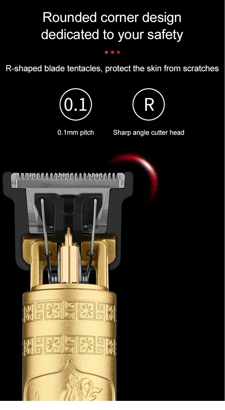 Tondeuse à cheveux électrique T9 pour hommes, tondeuse à barbe, tondeuse à cheveux Linge, machine de découpe de cheveux, barbier professionnel, rasoir