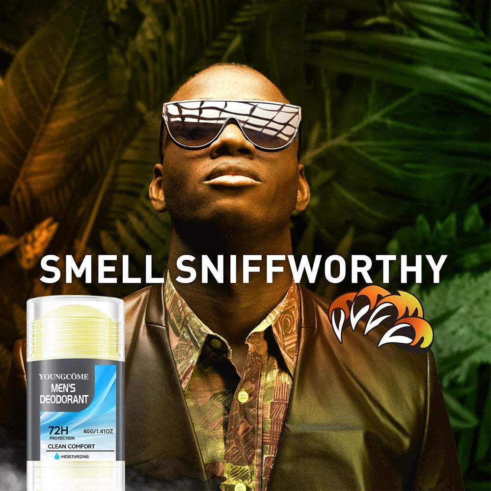 Bâton déodorant déodorant naturel pour hommes, Anti-transpiration, garde sécher, parfum durable, élimine les odeurs des aisselles, bâton rafraîchissant pour les aisselles