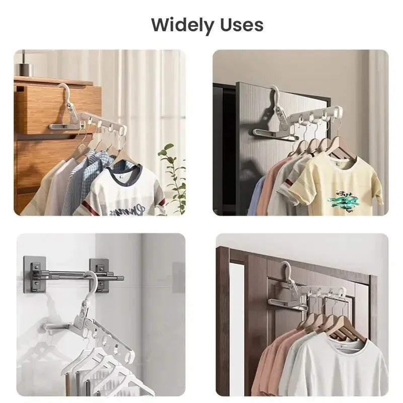 Cintre à vêtements Portable à 5 trous, support de séchage de voyage pliable pour hôtel Camping sac à dos