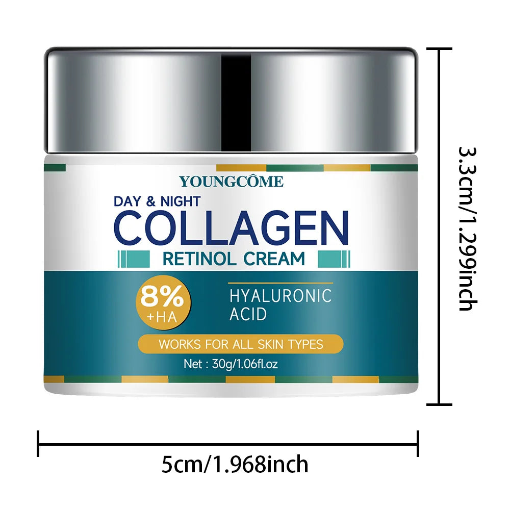 Crème au collagène qui hydrate en profondeur, nourrit la peau pour restaurer titut, anti-rides et vieillissement, rétrécit les pores