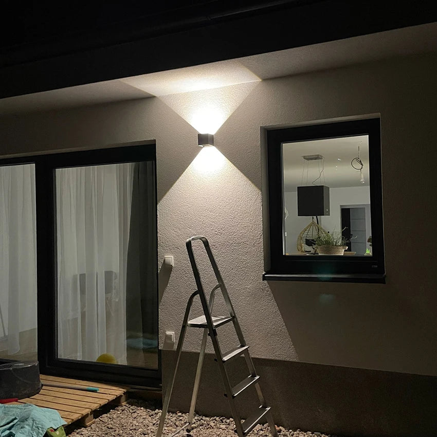 LED 6 W/12 W extérieur étanche IP65 applique murale porche jardin applique et intérieur chambre salon décoration éclairage lampe