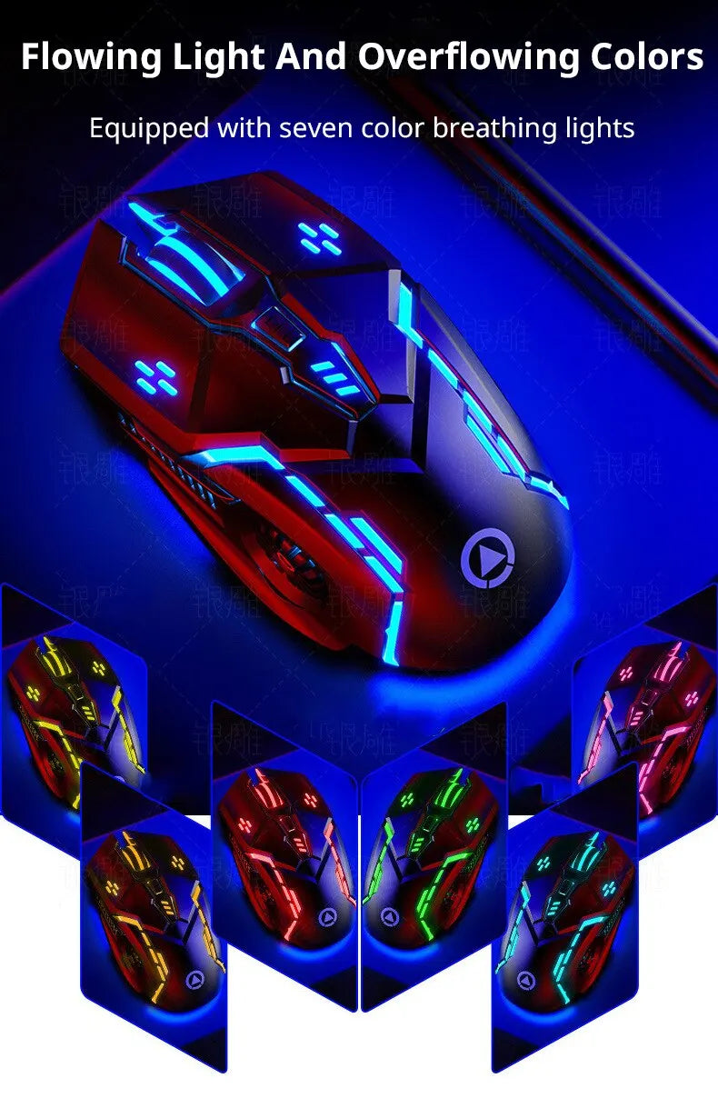 Silver Eagle G5 Muet Souris Filaire Six Clés Jeu Lumineux E-Sports Machines Ordinateur Accessoires Livraison Transfrontalière