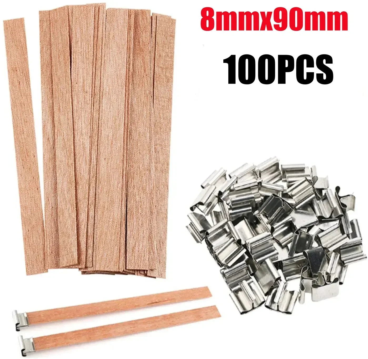 Bougie en cire de soja faite à la main, mèche en bois, bricolage, bougie d'aromathérapie, mèche à Induction unique, bougie en cire de paraffine, Guide d'artisanat