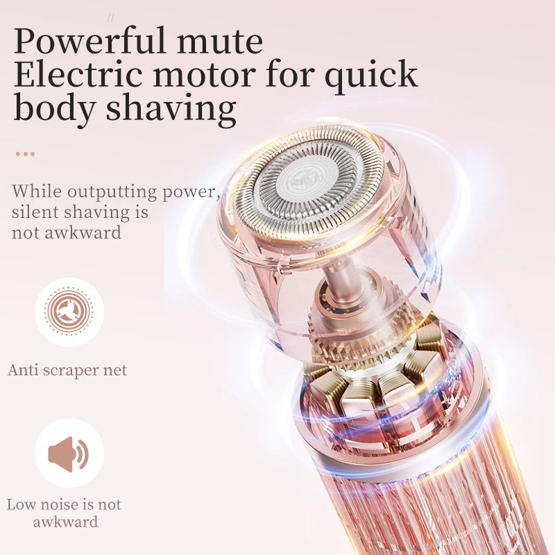 Tondeuse à barbe 2 en 1 rasoir électrique pour femmes Double tête épilation du corps aisselles Bikini tondeuse à barbe rasoir électrique
