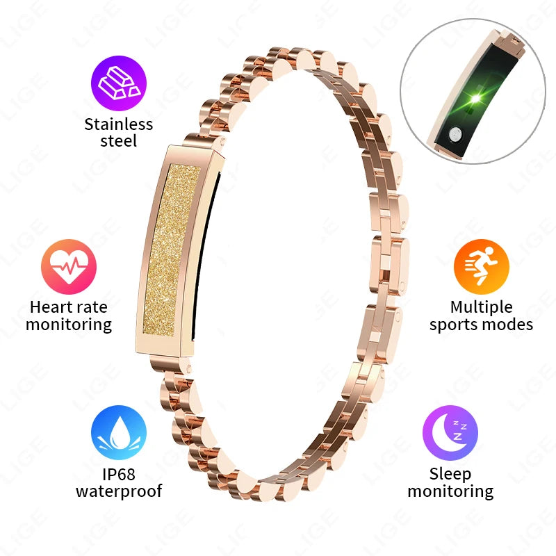 2025 nouvelle montre intelligente podomètre santé Bracelet intelligent femmes hommes sport Fitness étanche fréquence cardiaque surveillance du sommeil bracelets