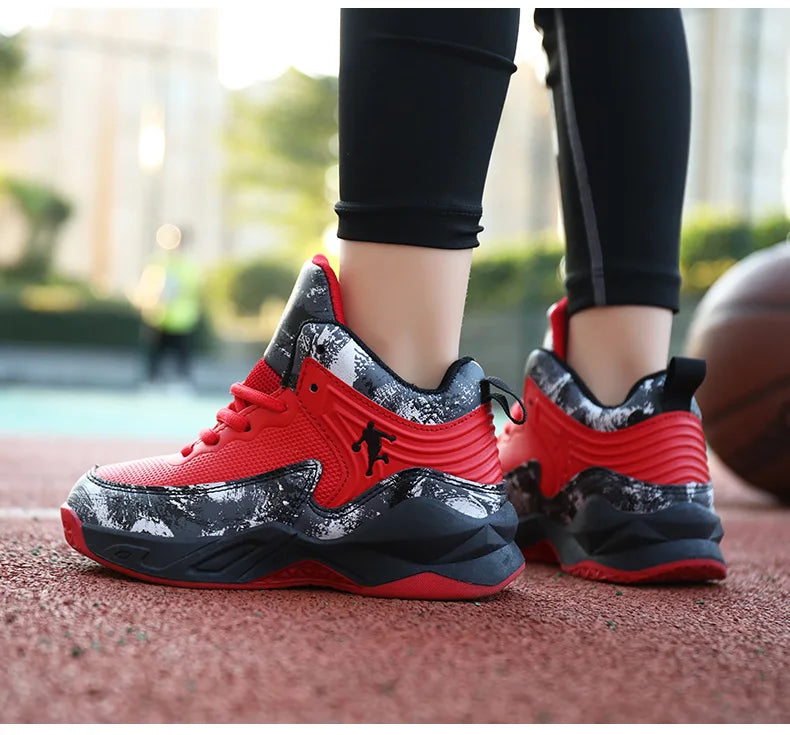 Chaussures de Basket-ball pour enfants, baskets d'extérieur antidérapantes, de sport, de course, d'entraînement, de marche