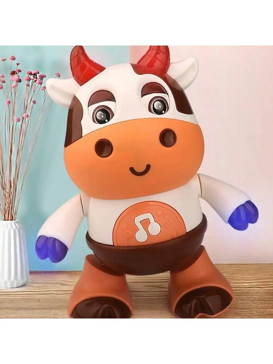 Jouet de vache dansante pour bébé, vache en peluche à musique électrique avec chansons et mouvements amusants, jouets interactifs pour bébé, mignon G de noël pour tout-petits