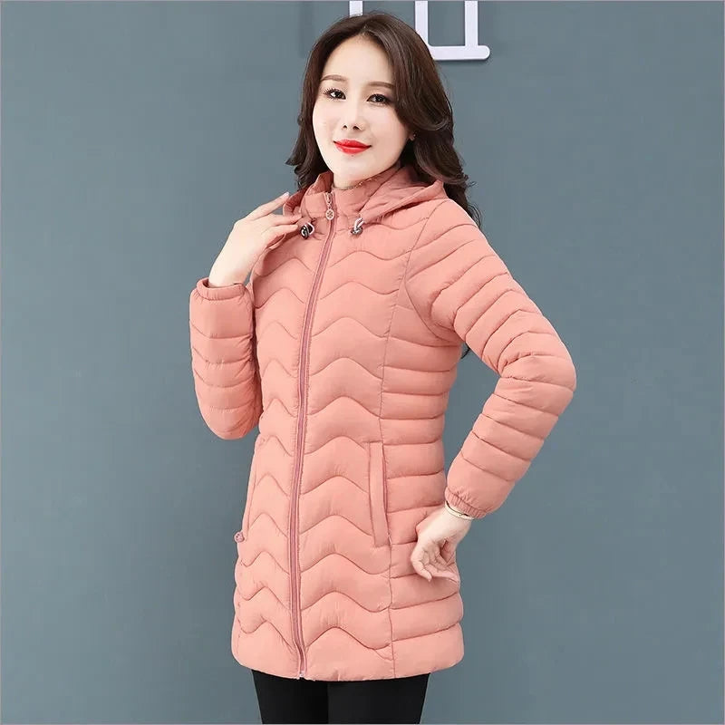 2025 nouvelle veste d'hiver de haute qualité pardessus stand-callor manteau femmes mode vestes hiver chaud femme vêtements décontracté Parkas