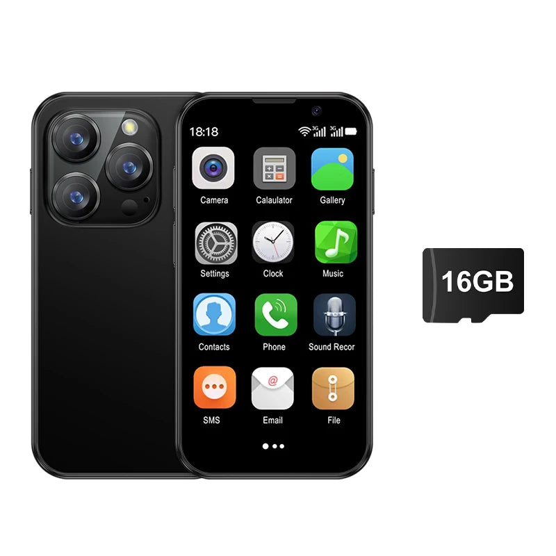 SERVO-Mini Smartphone 16SE, 16 Go, Android 9.0, Wifi, Touristes, EpiStandby Play, PR3 G, WCDMA, Petit Téléphone Portable Intelligent de 3.0 Pouces, Nouvelle Version