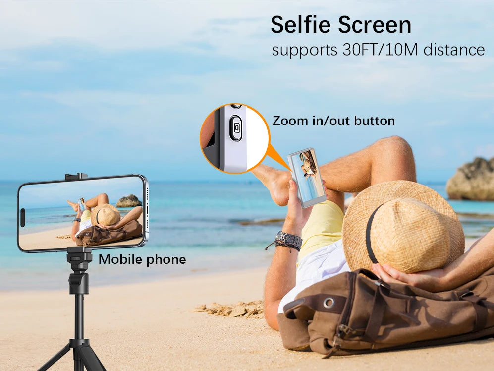 Écran de moniteur Vlog Selfie pour téléphone, caméra arrière pour Selfie Vlog Live Stream, support magnétique pour MagSafe, connexion sans fil w