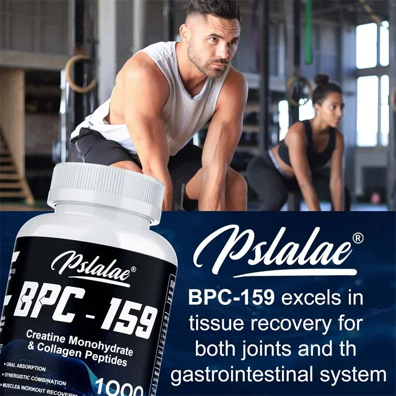 BPC-159, créatine monohydrate et peptides de collagène – Soutient la récupération musculaire et athlétique, améliore l'énergie et l'endurance