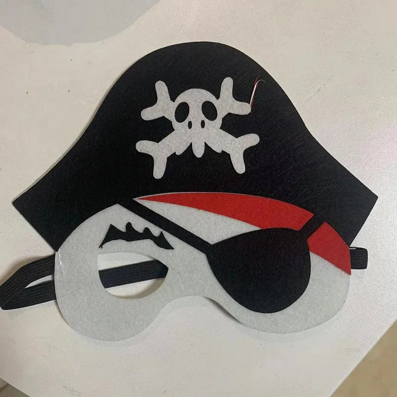 Costume de cosplay pour enfants, glaçage noir, chapeau en visière, ensemble de crochets et de sacs pour enfants, fête à thème d'Halloween, habillage pour garçon, 7,5