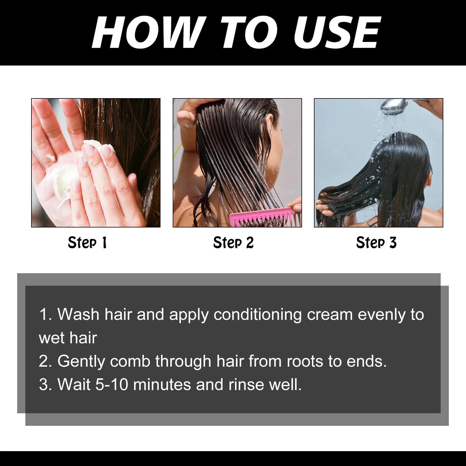 KerBrian 8 Second Hair Care Cream, Hair Mask, Improves Hair's Thickness, Prevents Split Ends and Fragile Hair, Hair Care Product