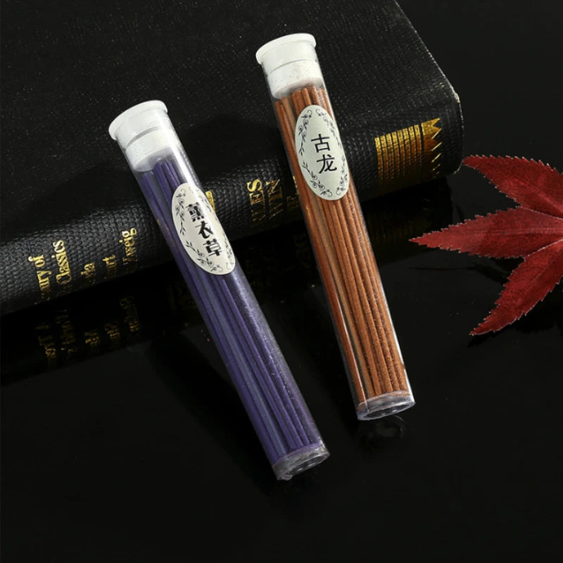 Bâton d'encens naturel fait à la main, bâtons d'aromathérapie, 50 bâtons par boîte, bois de santal, lavande, méditation, encens de chambre à coucher