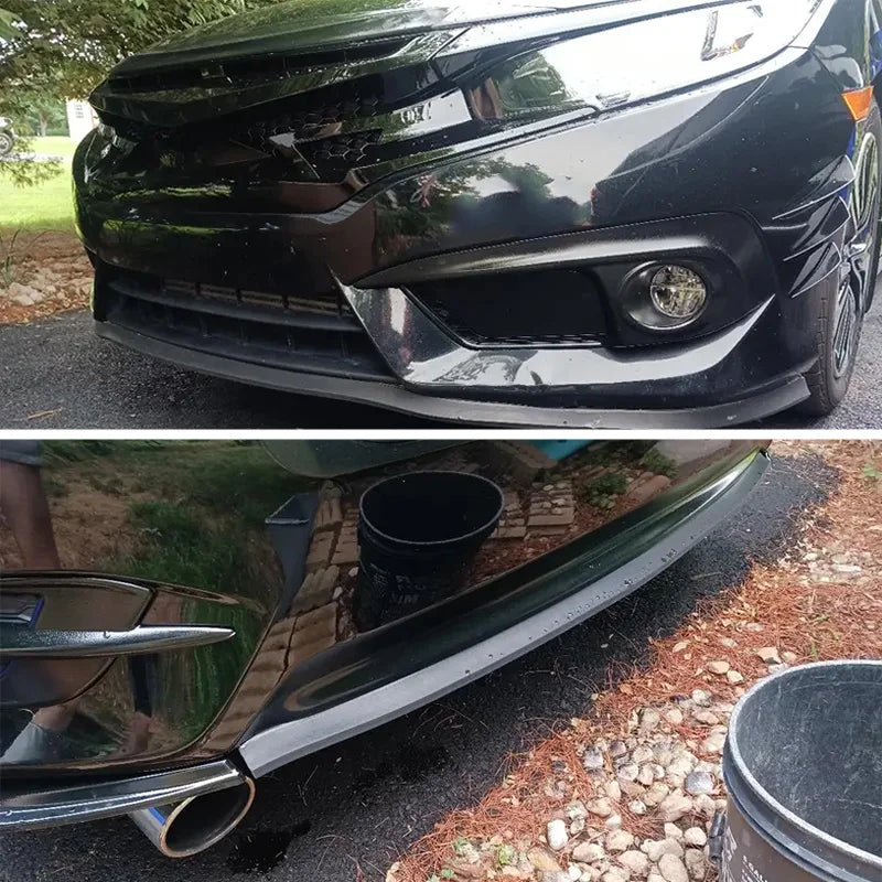 2.5m Universal Front Bumper Spoiler Lip Car Bumper Lip Protection Stickers Car Front Bumper Rubber Lip Car Bumper Rubber Strip
