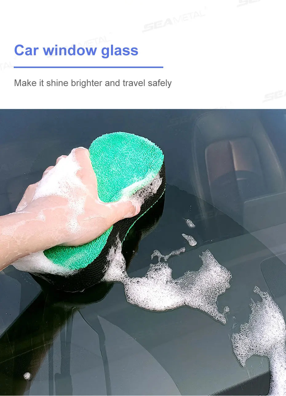SEAMETAL éponge de lavage de voiture haute densité grande éponge de nettoyage à haute Absorption d'eau voiture détaillant polissage soin éponge de lavage