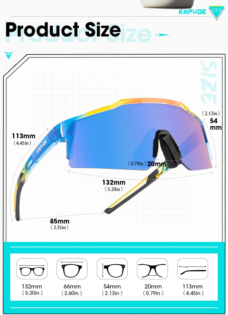 Kapvoe lunettes de soleil photochromiques pour enfants Protection UV400 lunettes de cyclisme de Sport enfants garçons filles lunettes de vélo de mode lunettes de vélo