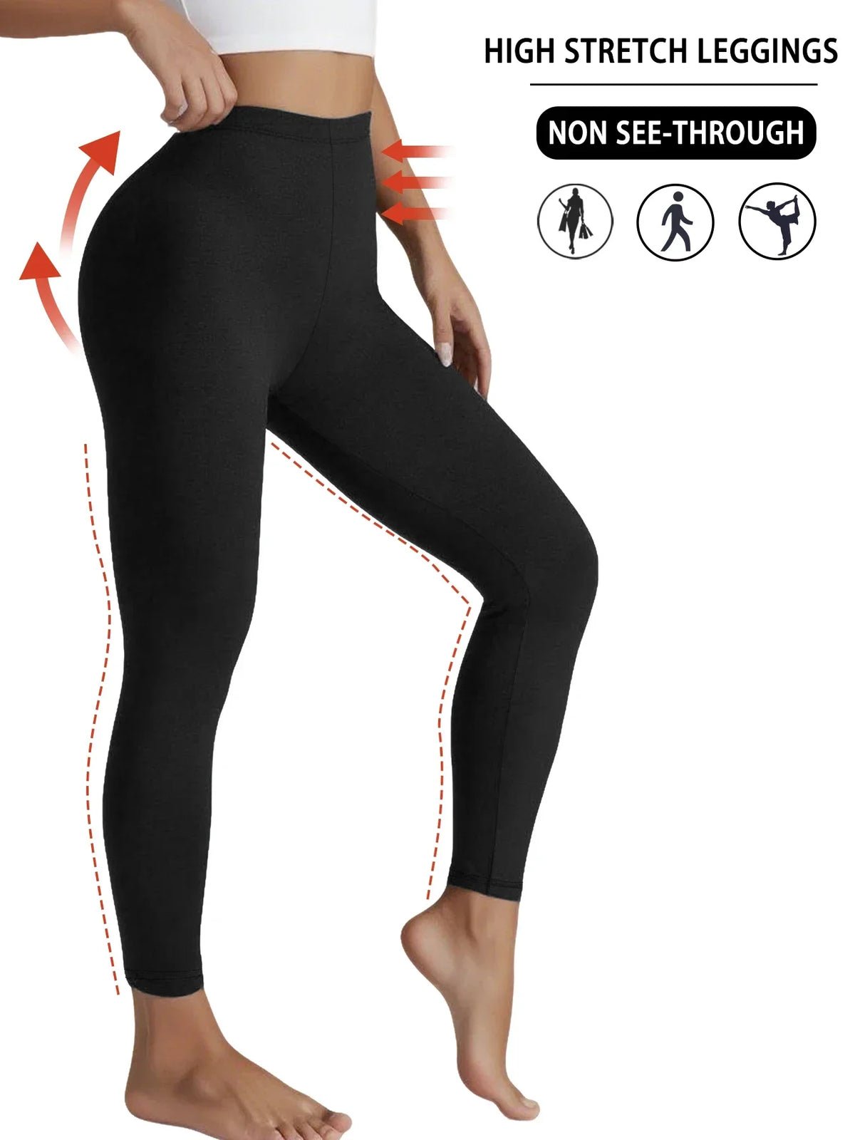 Leggings Super doux pour femmes, haute élasticité, pas transparent, entraînement, Yoga, course à pied, athlétique, Push-Up, gymnastique, longs, Fitness