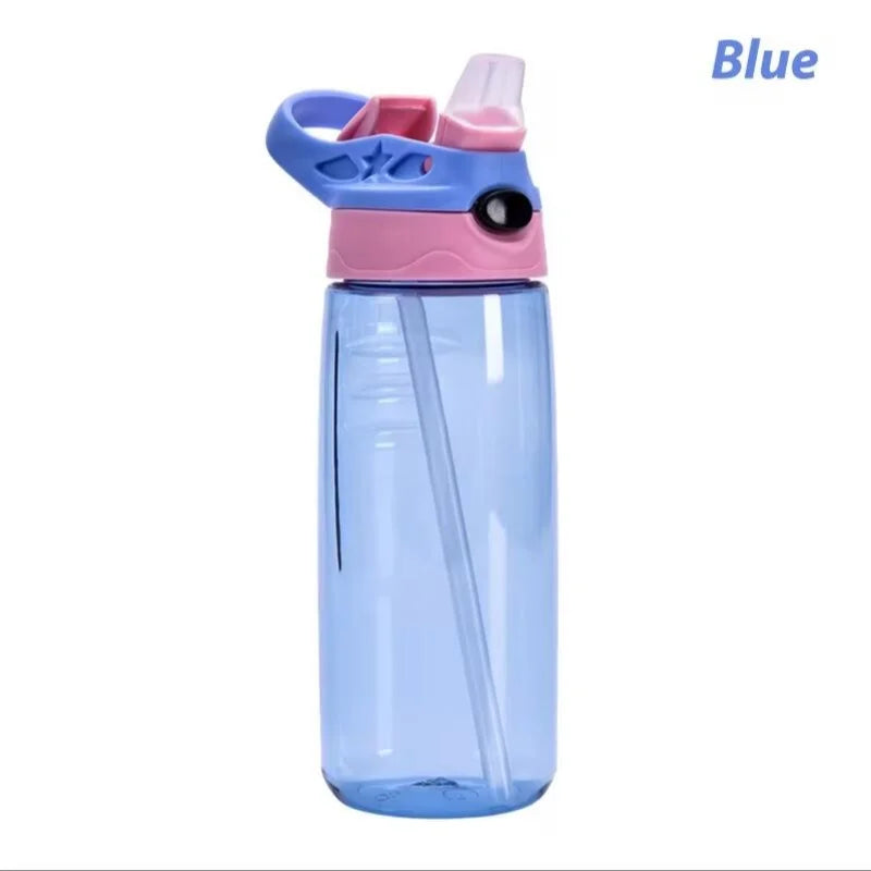 Bouteille d'eau pour enfants de 500ml avec paille sans BPA, tasse d'école saine pour boire des enfants