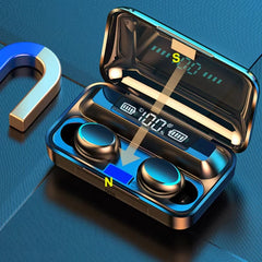Écouteurs sans fil bluetooth casque de jeu intra-auriculaire sans fil avec affichage numérique casque de sport audifonos bluetooth