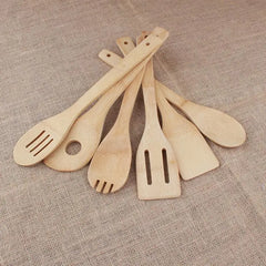 Ensemble d'ustensiles de cuisine en bois, spatule de cuisine en bambou, cuillères, outils à Long manche, miel, café, lait, cuillère à café, épices, condiments