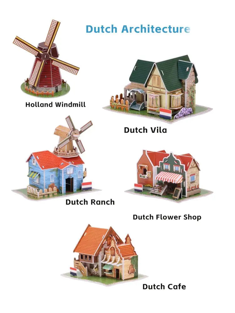 Jouets éducatifs Puzzles 3D jouets enfants développement intellectuel mondes Construction de bâtiments célèbres Puzzles 3D jouet