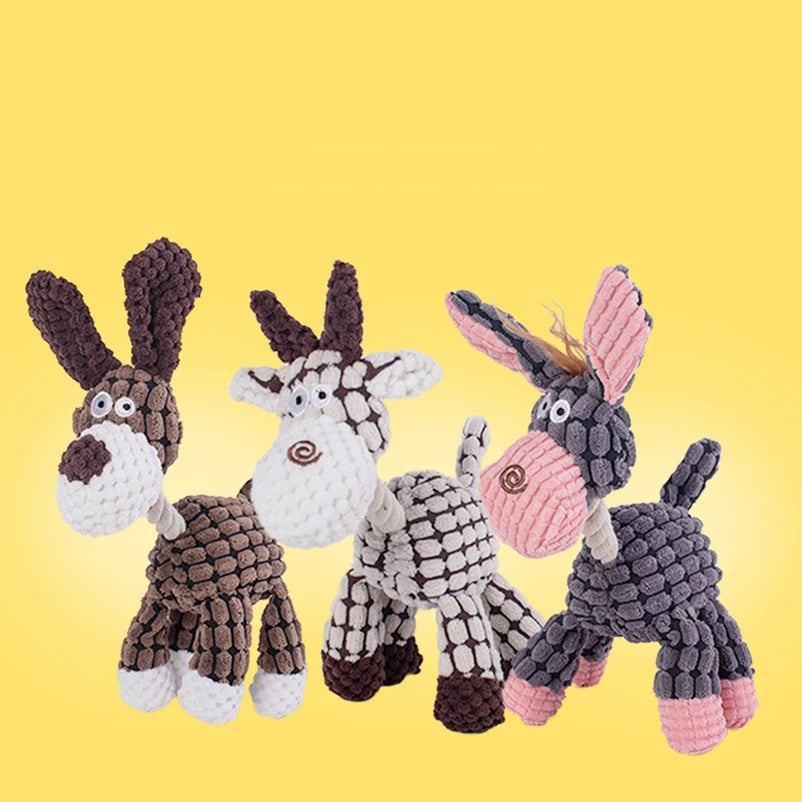 Jouets vocaux populaires pour chiens de compagnie, chiots, meulage des dents, jouets en peluche, compagnon interactif, jouets décompressés pour animaux de compagnie