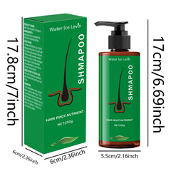 Shampoing nutritionnel racine 250g, adapté aux types de cheveux normaux de formule hydratante, soins capillaires quotidiens, conception de bouteille lisse, ingrédients naturels
