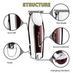 Tondeuse à cheveux tondeuse sans fil Rechargeable pour hommes toilettage professionnel électrique barbe Machine de coupe de cheveux bord tondeuse à cheveux