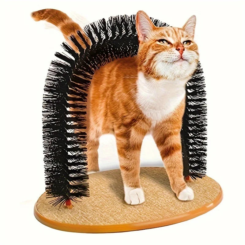 Brosse de Massage de toilettage pour chat, peigne multifonctionnel pour chat, jouet pour animaux de compagnie, auto-marrage, fournitures de jeu interactives pour chat, 1 pièce
