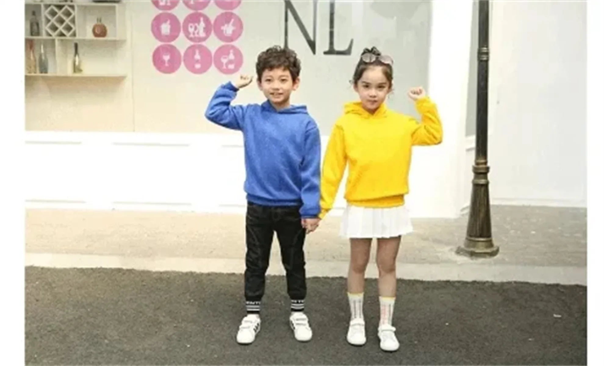 Spongebob-Pull imprimé dessin animé pour enfants, vêtements pour garçons et filles, imbibé, printemps et automne, Sportif, fjedly, 2 pièces