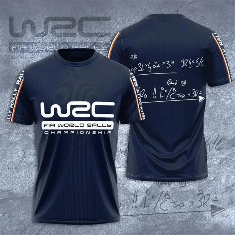 Chemise de rallye à col rond pour homme, WRC imbibé, chaud, sang, sportif, confortable, respirant, séchage rapide, voiture imbib