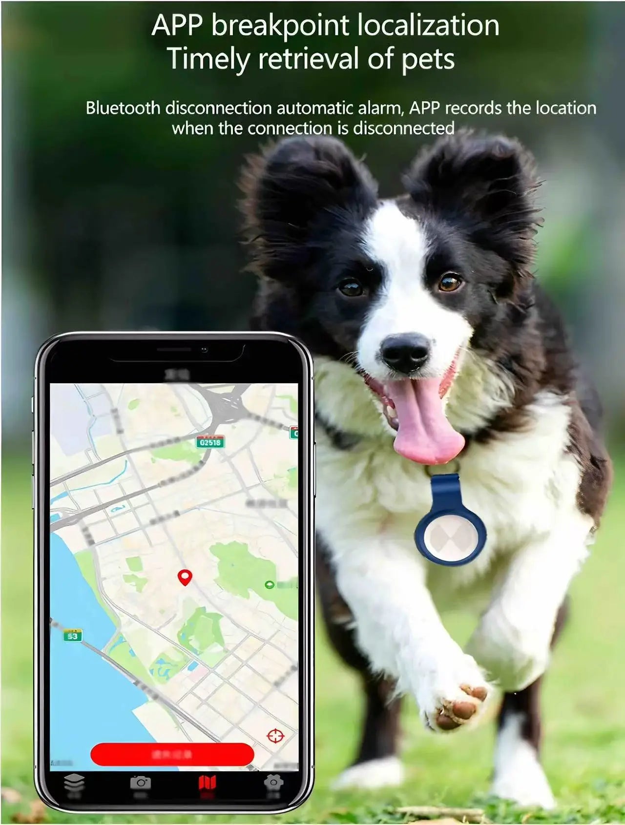 Localisateur intelligent de clé de traqueur de téléphone Airtag APP recherche avec alarme localisation en temps réel traqueur de positionnement pour enfants localisateur d'animaux de compagnie
