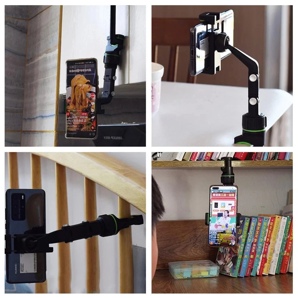 Support de téléphone de voiture multifonctionnel rotatif à 360 degrés, support de rétroviseur automatique, support de téléphone portable pour voiture