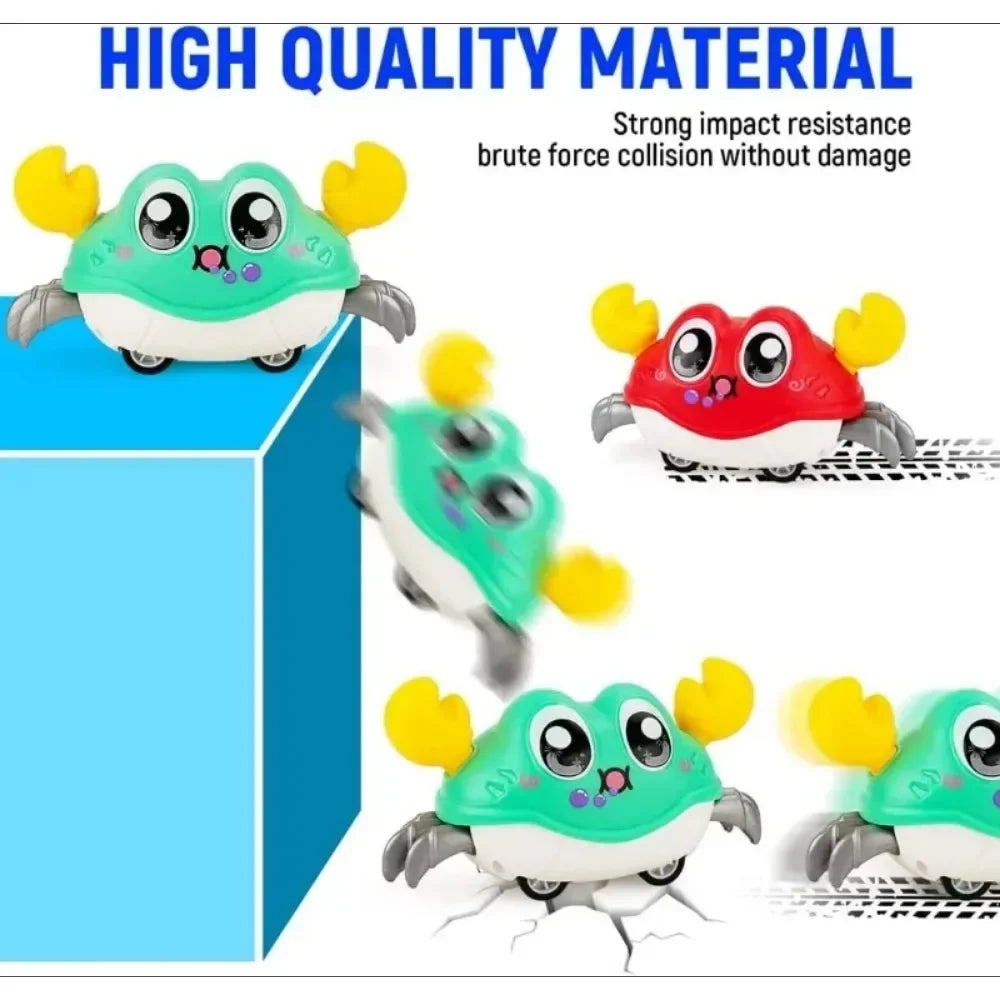 Jouets de crabe rampant pour bébé, jouets sensoriels rampants, apprentissage infantile, développement des tout-petits, marche interactive pour bébés de 0 à 12 mois