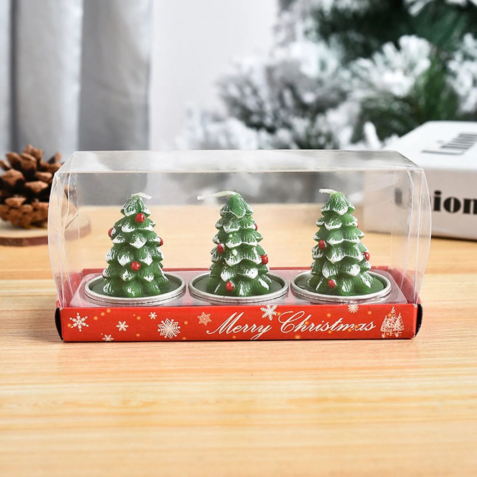 Bougie parfumée pour arbre de noël, faite à la main, père noël, bougies mignonnes en cire de soja, bonhomme de neige, bougies de mariage, décoration de la maison, cadeaux de fête de noël