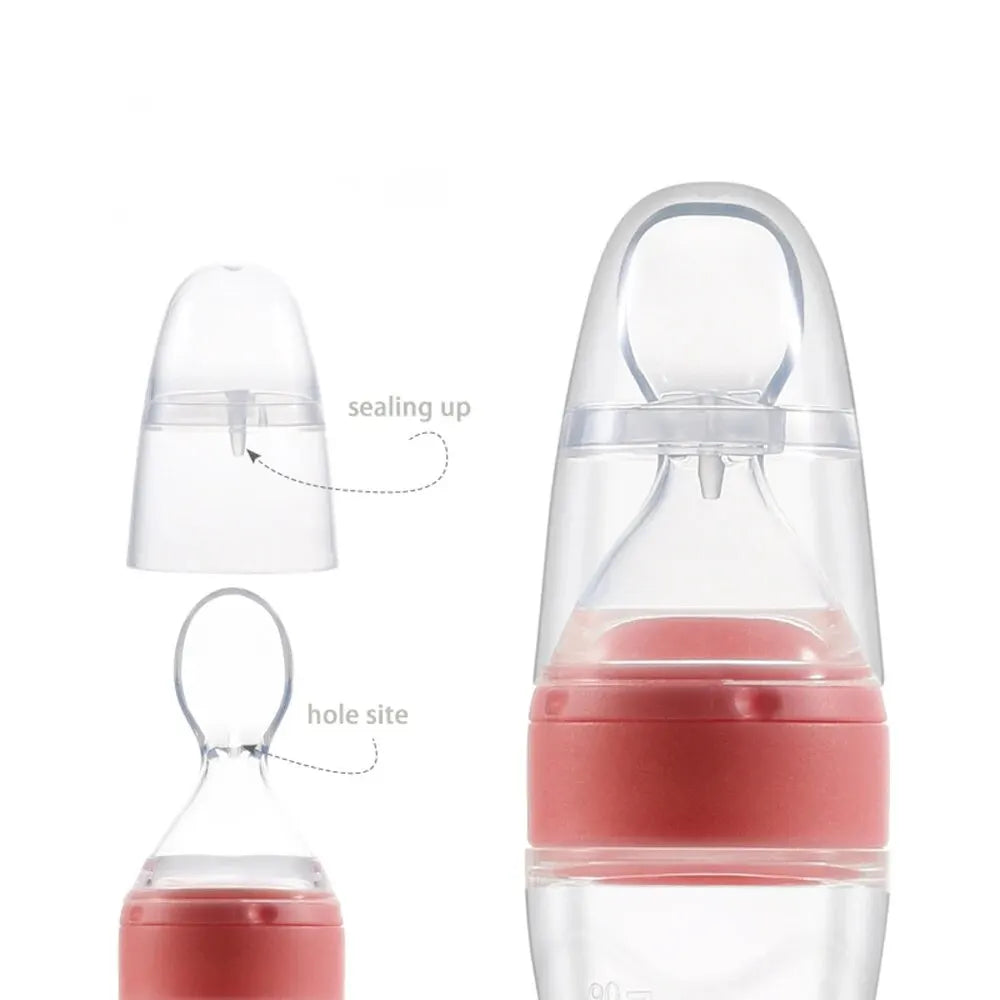 Mangeoire à fruits pour bébé, 90ml, sucette, auto-alimentation, pour instituts de dentition, cuillère à presser