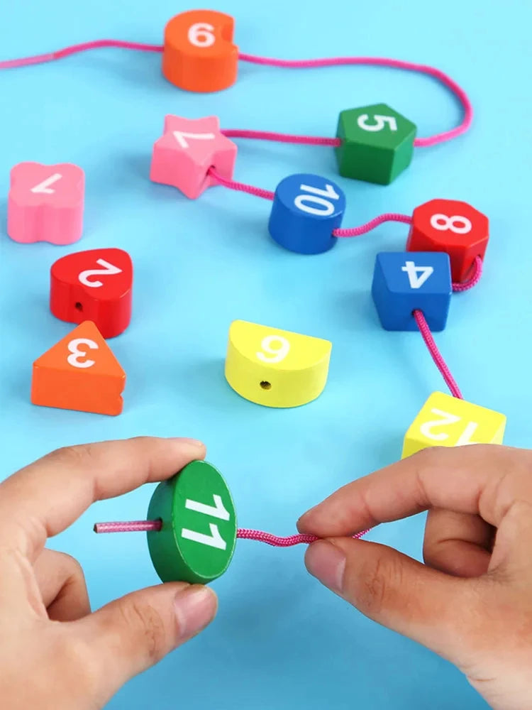 Jouets en bois Montessori pour bébés de 1, 2 et 3 ans, cadeau pour garçons et filles, jeux de développement, puzzle en bois pour enfants, jouet d'apprentissage