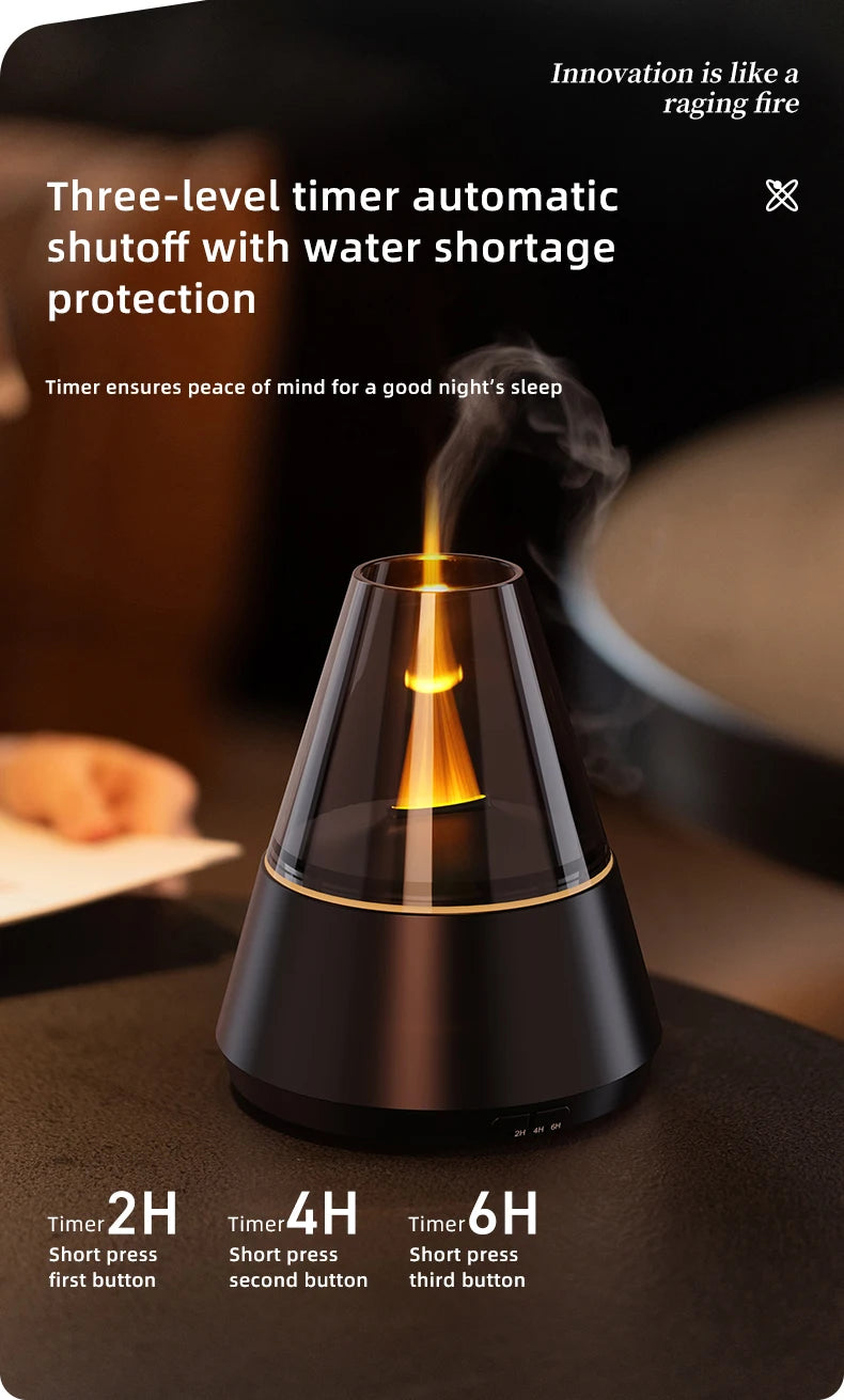 Diffuseur d'huiles essentielles, diffuseur d'arôme d'aromathérapie de Style moderne avec bougie, humidificateur ultrasonique à brume fraîche de parfum