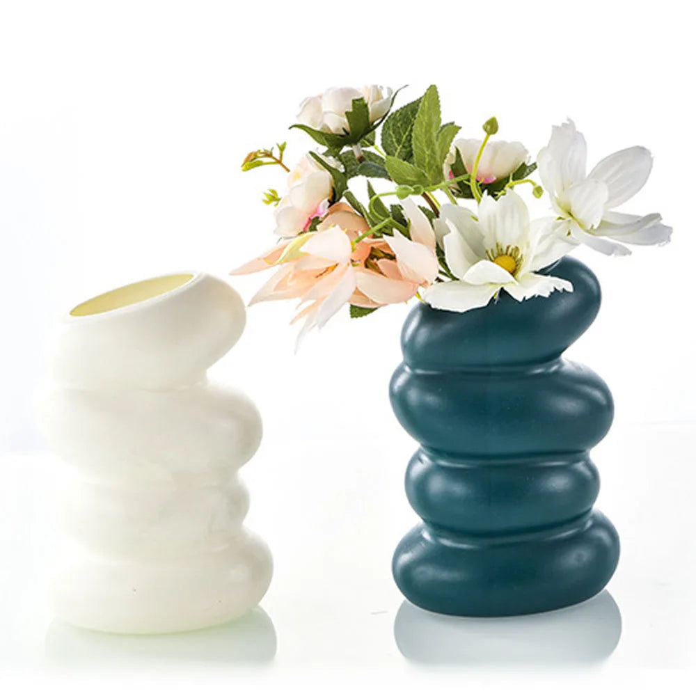 Vase à fleurs nordique, décoration de salle, décoration de maison moderne, accessoires d'intérieur, ornement de chambre à coucher, Table de jardin, Vase décoratif pour plantes
