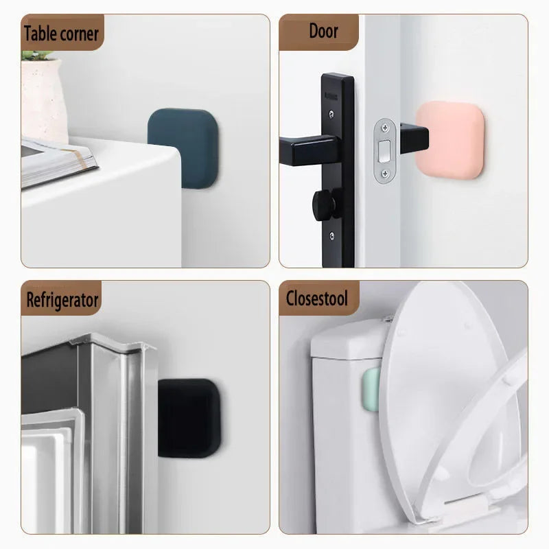 Self-adhesive silicone door handle bumper, silent door stop, shock protection, wall protection, home improvement