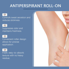 Déodorant anti-transpirant Roll-On, réduit la transpiration, dissolvant d'odeurs, aisselles, corps, bâton déodorant, séchage rapide, rafraîchissant durable pour hommes et femmes