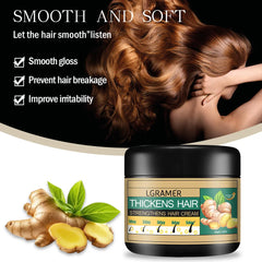 Le revitalisant capillaire au gingembre améliore la sécheresse et le ramification nourrit et renforce les racines des cheveux, hydrate les follicules pileux, unisexe