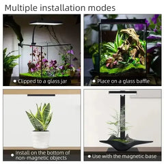 WEcavium-Mini LED Aquarium Lamp, 9 Pro USB CharacterAquarium Light, Plant Grow, Full Spectrum, Guinogy Microlandscape Lamp