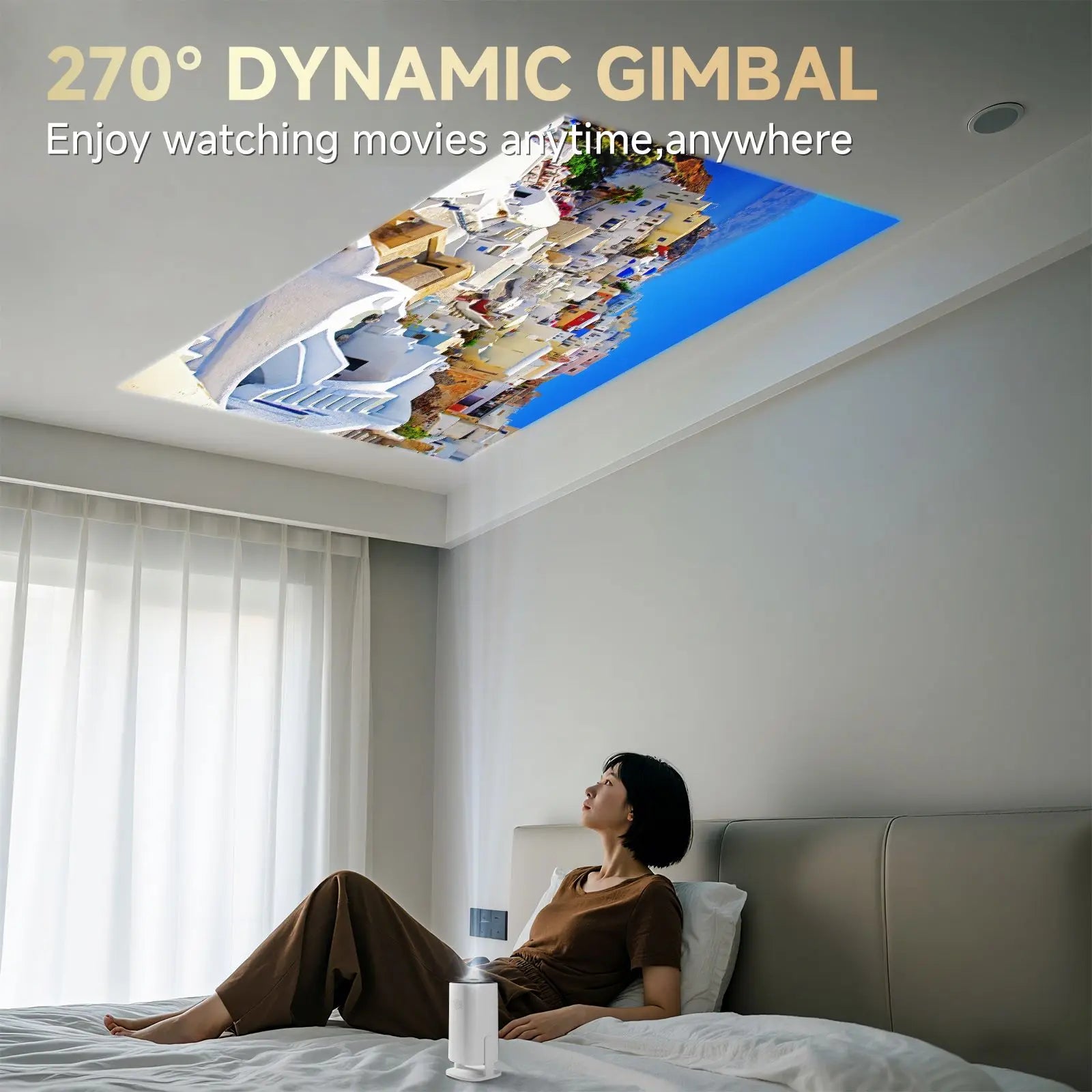 P30PRO Android 14 Mini projecteur intelligent WiFi6 BT 5.0 prend en charge 4K 1280*720P prend en charge le projecteur de cinéma maison de miroir d'écran