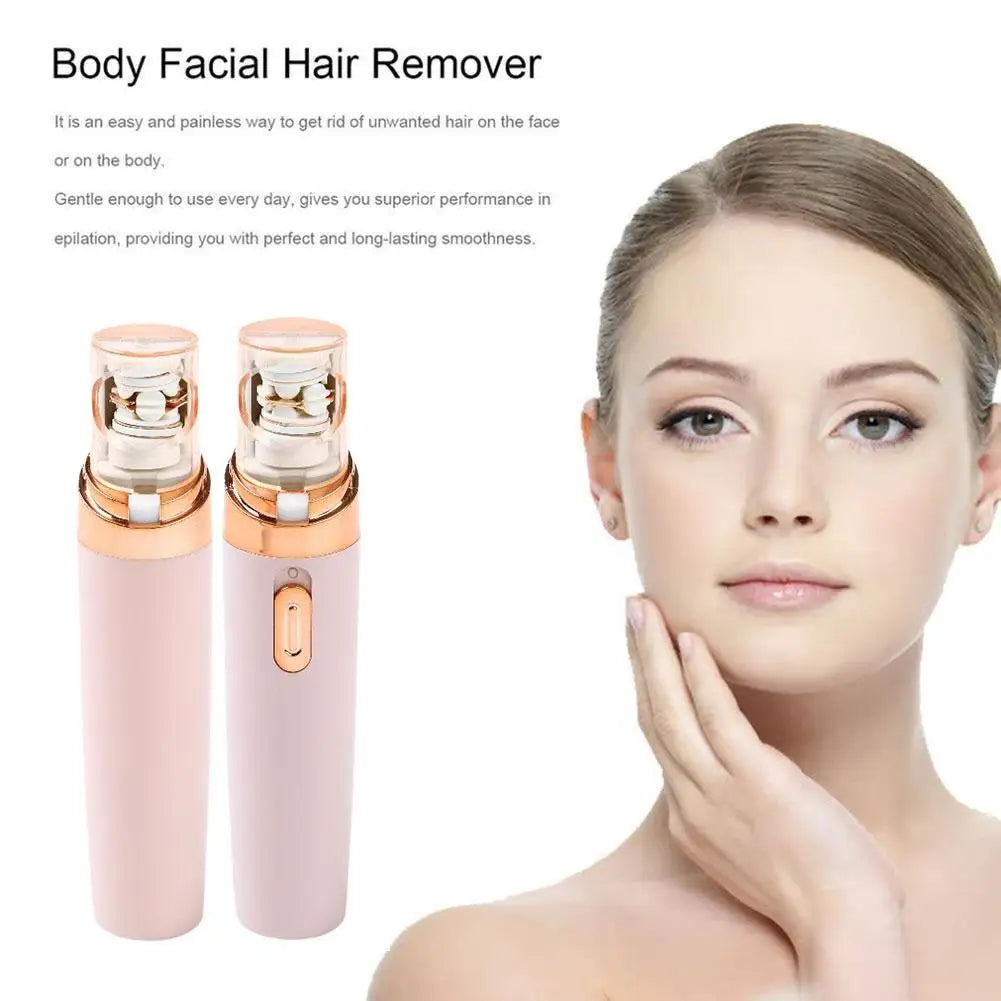 Tondeuse à sourcils électrique, mini épilateur portable, rasoir, rouge à lèvres, outil de forme de cheveux, visage indolore, D1G7, 1 pièce