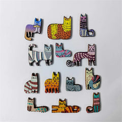 Puzzle en bois en forme de chat, jouet pour enfants, éducation précoce, formation à la réflexion, amusant et difficile, cadeau d'anniversaire pour enfants