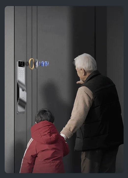 Tuya App serrure intelligente maison antivol porte serrure d'empreintes digitales avec caméra mot de passe serrure grande serrure de porte