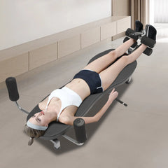 Extendable backrest decompression bench, inversion table, home workout bench, weight capacity up to 330 lbs